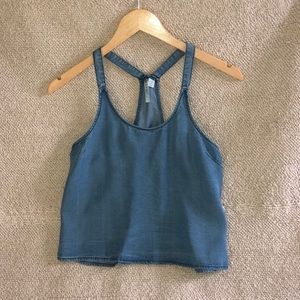Denim crop top